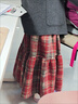 優(yōu)優(yōu)1點(diǎn)（Yoyo one）兒童秋冬衣服2025新年戰袍女童中式毛衣過(guò)年服半身裙女孩紅色套裝 19743紅色+4553紅色【套裝】 150 150cm 曬單實(shí)拍圖