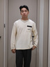 秋鹿睡衣男棉柔家居服套裝透氣舒適長(cháng)袖長(cháng)褲圓領(lǐng)套頭居家服 米色 XL 曬單實(shí)拍圖