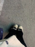 加絨保暖鞋子女冬季新款潮松糕厚底魔術(shù)貼棉鞋女百搭一腳蹬豆豆鞋 黑色 37 曬單實(shí)拍圖