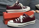 匡威（Converse）官方 1970S男女帆布鞋美拉德酒紅色深紫紅色A01450C A01450C 39 曬單實(shí)拍圖