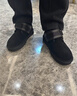 UGG美版 秋冬款男士時(shí)尚靴靴子紐姆搭扣休閑雪地靴 1118570BLK-黑色40 曬單實(shí)拍圖