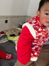 優(yōu)奇寶寶衣服秋冬套裝嬰兒過(guò)年拜年服喜慶衣服紅色中式唐裝男周歲禮服 麒麟送福+帽子 90 曬單實(shí)拍圖