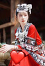 雅格羅伊國慶出游穿搭連衣裙苗族服裝女少數(shù)民族服飾成人湘西苗寨寫真旅拍 [上衣+裙子+腰牌+裹胸] 2XL 曬單實(shí)拍圖