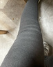 貓人羊羔絨加絨加厚保暖褲女秋冬季修身棉褲女打底褲外穿特厚褲子黑色 曬單實(shí)拍圖