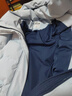 樂町【三防】中長款工裝面包羽絨服女冬季新款抗靜電保暖外套 輕柔藍(lán)（現(xiàn)貨） L 曬單實拍圖