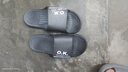 柏潮拖鞋男款外穿外出潮流防滑夏天家用軟底厚底浴室室內居家男生拖鞋 OK-2118-黑色 42-43 OK 曬單實(shí)拍圖
