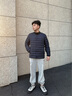 波司登（BOSIDENG）25年新款輕薄羽絨服男短款90絨V領(lǐng)內(nèi)膽保暖內(nèi)搭短外套B250130003 中山青5870-25-航海系 2XL 190/108A 體重約170-180斤 曬單實(shí)拍圖