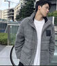 GXG男裝羽絨服男面包服外套24冬新品 灰格 170/M 曬單實(shí)拍圖
