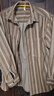 潮與共英倫雅痞復古條紋襯衫男長(cháng)袖春秋款潮流寬松美式休閑襯衣男士外套 咖啡 2XL 建議【160-180】斤 曬單實(shí)拍圖