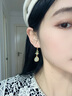唐后（TH）天然和田玉耳環(huán)女新中式耳釘純銀漢服旗袍耳飾媽媽生日節(jié)日禮物 【顏如玉】耳環(huán)+送官方鑒定證書 曬單實拍圖