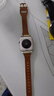 炫戴適用蘋果手表S9/S10表帶真皮小蠻腰apple iwatchs8/7/6/5/4商務(wù)男女士款ultra2高級se時尚替換表帶 復(fù)古小蠻腰皮帶-米白 適用38/40/41/S10【42mm】表盤 曬單實拍圖