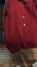 皮爾卡丹（pierre cardin）雙面羊絨大衣女2024秋冬新款氣質(zhì)長(zhǎng)款大衣中年羊毛呢外套女呢大衣 棗紅色 2XL (130斤-140斤) 曬單實(shí)拍圖