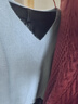 皮爾卡丹（pierre cardin）感V領(lǐng)軟糯毛衣女2025秋冬新款寬松慵懶風(fēng)超好看外穿針織上衣 天空藍 【感超好看/今年流行的漂 L 100-115斤 曬單實(shí)拍圖