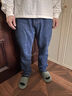 美特斯邦威男士秋冬季款修身舒適雙壓線(xiàn)顯瘦深色直筒男牛仔褲長(cháng)褲 牛仔復古藍 XS 160 66A 曬單實(shí)拍圖
