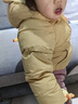 G.DUCKKIDS寶寶棉服加絨加厚冬季嬰兒棉衣可愛(ài)男童女童發(fā)光外套兒童棉襖洋氣 黃色 100 建議身高90-100cm3-4歲 曬單實(shí)拍圖