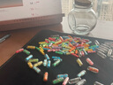 海伊朵 許愿瓶帶膠囊情書小紙條心愿瓶diy手工情話漂流罐節(jié)日生日禮物 透明膠囊約100顆+許愿瓶 曬單實拍圖