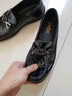 金利來(lái)（Goldlion）男鞋 亮皮男士豆豆鞋 圓頭套腳商務(wù)休閑皮鞋 漆皮樂(lè )福鞋 黑色 39 比標準碼皮鞋偏大一碼 曬單實(shí)拍圖
