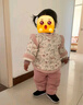 班喜迪女童漢服套裝秋冬裝新款女寶寶周歲禮服加絨夾棉兒童國風(fēng)拜年服冬 曬單實(shí)拍圖