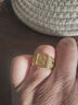 CEENIU胖東來(lái)同款越南沙金男士戒指福發(fā)財霸氣進(jìn)寶可調節鍍指 發(fā)字戒指 開(kāi)口可調節 曬單實(shí)拍圖