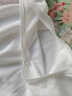 AB內衣 女士全棉彈力蕾絲花邊打底衫吊帶衫背心8191  白色 XXXL(175/105) 曬單實(shí)拍圖