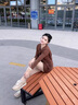 NINE WEST玖熙小白鞋女2025春季新款厚底德訓(xùn)鞋女鞋運動休閑軟底跑步阿甘鞋 白色 35 曬單實拍圖