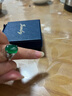 巴克樂(lè)樂(lè)新款玉髓戒指和田玉碧玉百搭仿真綠寶石活口指環(huán)節(jié)日紀(jì)念禮物 J141碧玉戒指 開(kāi)口可調(diào)節(jié) 曬單實(shí)拍圖