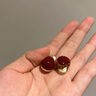 伊燦酒紅色滴釉過(guò)年耳釘無(wú)耳洞耳夾設(shè)計(jì)高級(jí)感耳環(huán)2025年新款爆款耳飾 酒紅色滴釉過(guò)年耳夾 曬單實(shí)拍圖
