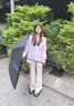 左都（ZUODU）遮陽傘加大黑膠防曬傘反向傘女晴雨兩用傘防紫外線傘upf50+太陽傘 【極夜黑10骨】加大反向+晴雨 曬單實(shí)拍圖