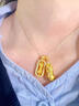 BJYL韋雪同款金剛杵項(xiàng)鏈女士小眾招財(cái)貔貅吊墜掛墜生日禮物送女友老婆 貔貅金剛杵吊墜 曬單實(shí)拍圖