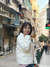 太平鳥女裝壓膠輕薄羽絨服新款多巴胺無膽襯衫羽絨休閑外套短款 米白色 M 曬單實拍圖