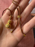 金至尊（3DG Jewellery）福祿綿長(zhǎng)黃金吊墜足金999古法葫蘆掛墜帶編繩項(xiàng)鏈生日禮物計(jì)價(jià) 總重12.34克（金重10.72克） 曬單實(shí)拍圖