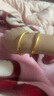 中國黃金（CHINA GOLD）古法素圈黃金手鐲女新款999足金鐲子七夕情人節(jié)禮物送女朋友老婆 【空心加厚】58圈號 約7.5g 曬單實拍圖