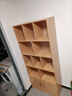 佳家林（JIAJIALIN）實(shí)木書(shū)架落地多功能置物架簡(jiǎn)約收納柜大容量多層儲物柜多層架子 【15mm實(shí)木生態(tài)板】櫻桃木色80cm 組裝【自行安裝】 曬單實(shí)拍圖