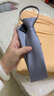 APLENTYJAZZ領(lǐng)帶男士高檔免打正裝商務(wù)拉鏈?zhǔn)交疑谏桌媒Y(jié)婚新郎懶人西裝 拉鏈款 銀灰色 曬單實拍圖