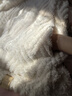 幸棉（LUCKMEEY）女秋冬家居服菱格麻花長(cháng)毛絨情侶套裝男可外穿保暖精致優(yōu)雅 奶油白(女款) L (女100-130斤/男100-130斤) 曬單實(shí)拍圖