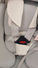 Mibermiber智能兒童寶寶安全座椅0–12歲嬰兒車(chē)載通風(fēng)汽車(chē)用360度旋轉 topline云母白官配版+支撐腿 曬單實(shí)拍圖