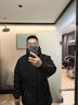 花花公子沖鋒衣男戶外春秋季三合一夾克可拆卸登山服防風(fēng)防潑水外套衣服 黑色-三合一加內(nèi)膽（秋冬款） 5XL (200-220斤) 曬單實(shí)拍圖