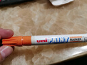 uni日本三菱（Uni）彩色油漆筆PX-21\/20補漆馬克筆金色婚禮高光簽名筆涂鴉記號筆 防水不掉色 淺藍（細桿） 曬單實(shí)拍圖