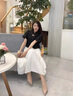 雅格羅伊 三公分跟高女皮鞋矮跟高跟鞋女2024新款伴娘鞋裸色3CM法式貓跟女 裸色鏡面漆皮 6cm 37 曬單實拍圖