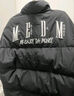 MEDM國潮基礎款羽絨服男春秋季美式高街復古oversize保暖休閑外套 黑白色 M 曬單實(shí)拍圖