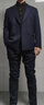 羅蒙西服套裝男雙排扣休閑復古男士西裝外套修身結婚新郎禮服男裝 曬單實拍圖