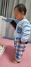 纖絲鳥（TINSINO）兒童睡衣夏季男女童家居服套裝純棉中大童空調(diào)服衣服 畫家熊貓 曬單實(shí)拍圖