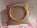 六福珠寶光影金系列足金黃金手鐲空心手鏈送禮 計價(jià) 008553AA 17.88克(含工費2503元) 曬單實(shí)拍圖