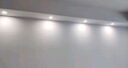 德力西（DELIXI）LED筒燈全鋁材客廳吊頂天花燈走廊燈嵌入式筒燈 【皓影黑】5W三色變光/開孔75-85 曬單實拍圖