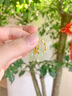 紅酥手和田玉耳釘925銀甜甜圈耳飾淺青玉耳環(huán)附證書 曬單實拍圖