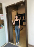 卡米高7公分內(nèi)增高洋氣德訓鞋女2025夏季新款聯(lián)名阿甘鞋厚底休閑運動鞋 橡皮銀內(nèi)增高7cm 34 (220mm) 曬單實拍圖