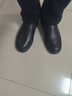 蜘蛛王男士皮鞋休閑鞋男鞋軟皮百搭套腳春季透氣真皮皮鞋男 經(jīng)典黑 (冬季. 加絨) 42 (260mm) 曬單實拍圖