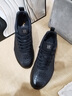 雅格獅丹（Aquascutum）男鞋2025新款夏季男士休閑運動鞋頭層牛皮透氣防滑鞋子男 黑色 40 【偏大一碼】 曬單實拍圖