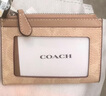 蔻馳（COACH）【品牌直供】女士經(jīng)典標志便攜多卡位卡包PVC配皮禮物 曬單實(shí)拍圖