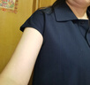 miss nitaly 短袖襯衫連衣裙女夏季新款POLO領(lǐng)氣質(zhì)系帶收腰修身顯瘦長裙子 圖片色 XL 曬單實(shí)拍圖
